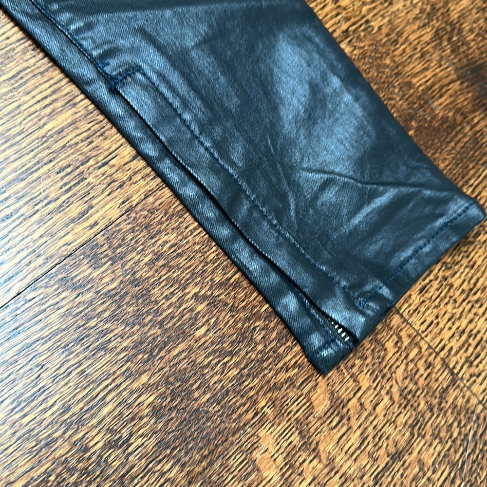 Rag & Bone sz 25 black coated skinny jeans - Picture 5 of 7